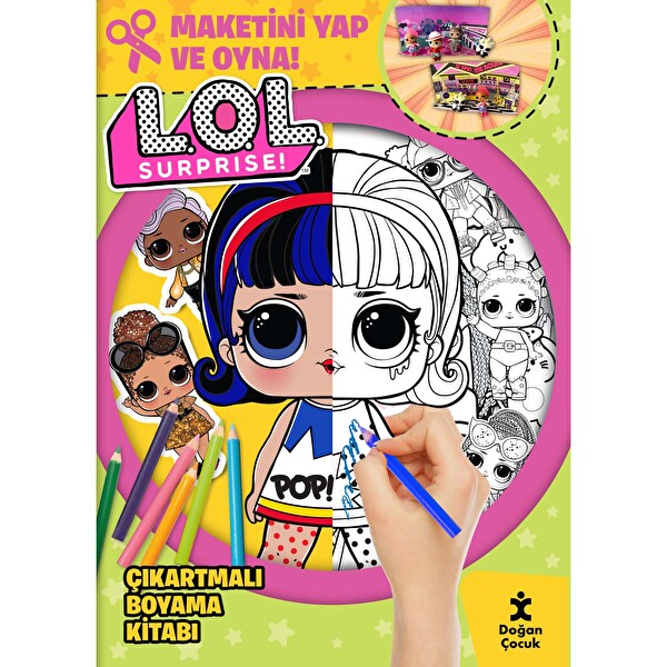 Lol Surprise Çıkartmalı Boyama Kitabı