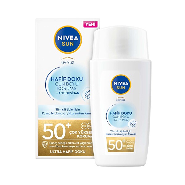 Nivea Sun Hafif Doku Yüz Güneş Kremi 50 Spf 40 ml