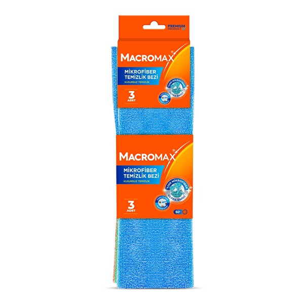 Macromax Mikrofiber Bez Açık 3'lü