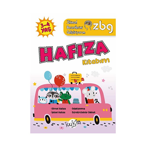 Zbg Zihinsel Becerilerimi Geliştiriyorum Hafıza Kitabım 3-4 Yaş