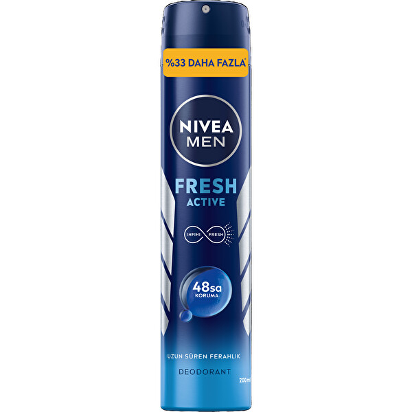 Nivea Fresh Active Erkek Sprey Deodorant 200 ml