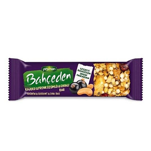 Peyman Bahçeden Kaju Frenk Üzümü Bar 30 g