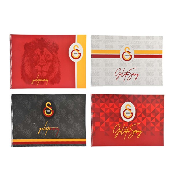 Galatasaray Resim Defteri  Spiralli Karton Kapaklı 24X34 cm  15 Yaprak