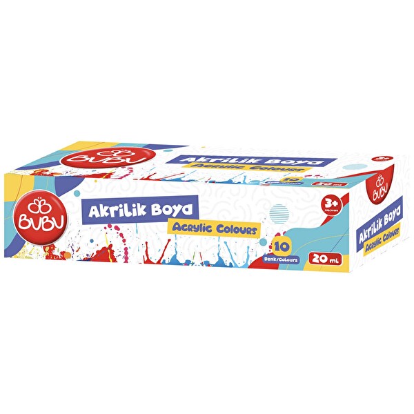 Bu-Bu Akrilik Boya 10 Renk 20 ml