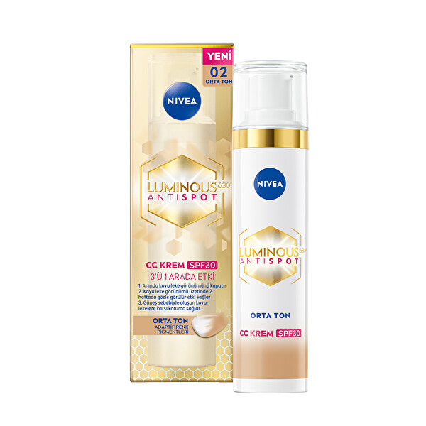 Nivea Lum630 Leke Karşıtı Yüz Kremi Spf30 Orta ton 40 ml
