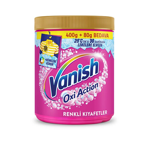 Vanish Oxi Action Multipower Renkliler için Deterjan Güçlendirici Toz 480 g