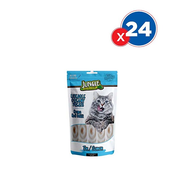 Jungle Krema Kedi Ödül Maması Ton-Somon 5x14 GrX24'lü
