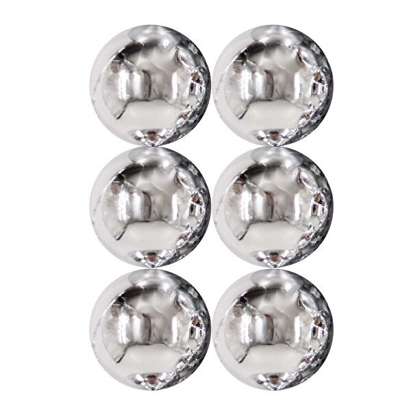 Parlak Top Gümüş 5 Cm 6'Lı