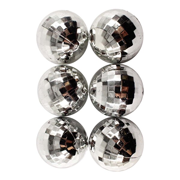 Disco Top Gümüş 5 Cm 6'Lı