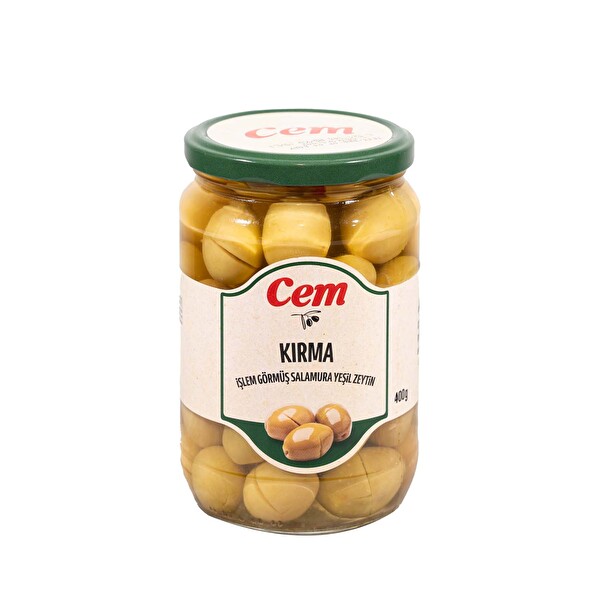 Cem Kırma Yeşil Zeytin 121-140 400 g