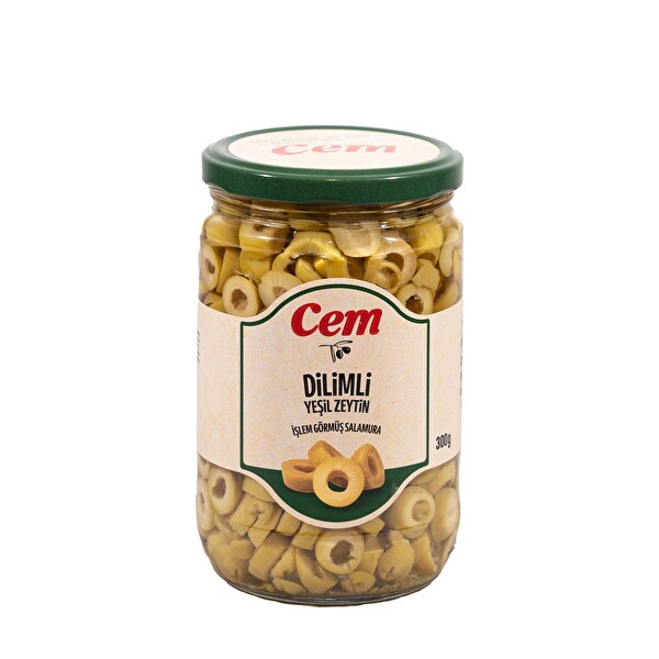 Cem Dilimli Yeşil Zeytin  300 g