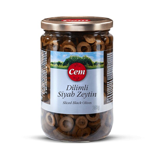 Cem Dilimli Siyah Zeytin 300 g