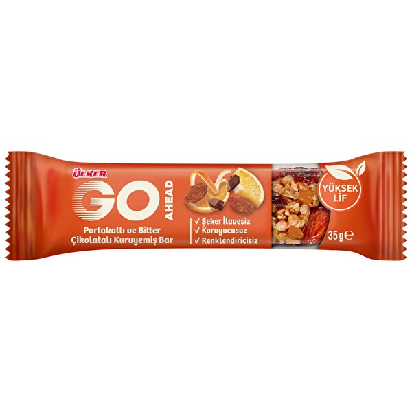 Go Ahead Portakallı ve Üzümlü Kuruyemiş Bar 35 g