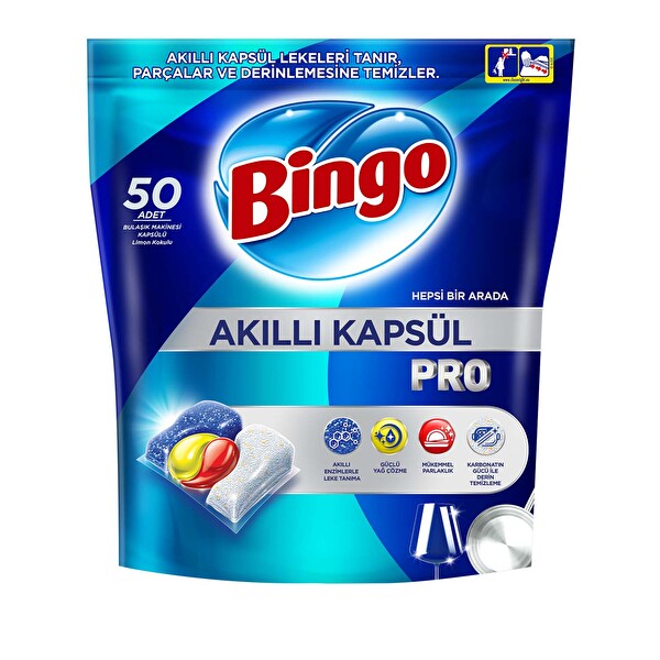 Bingo Akıllı Bulaşık Kapsülü Pro 50'li