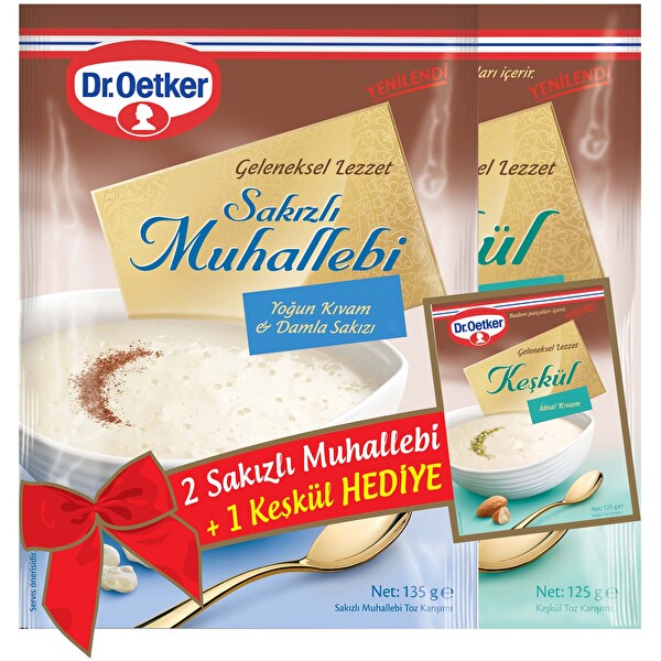 Dr.Oetker 2 Sakızlı Muh+ Keşkül Hed 395 g