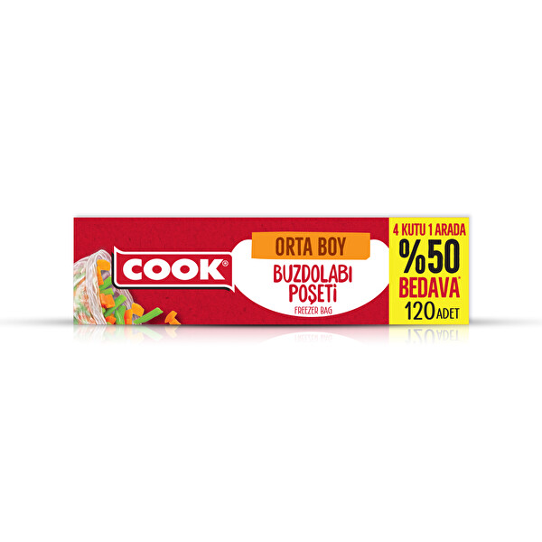 Cook Buzdolabı Poşeti 24X38 cm 120'li