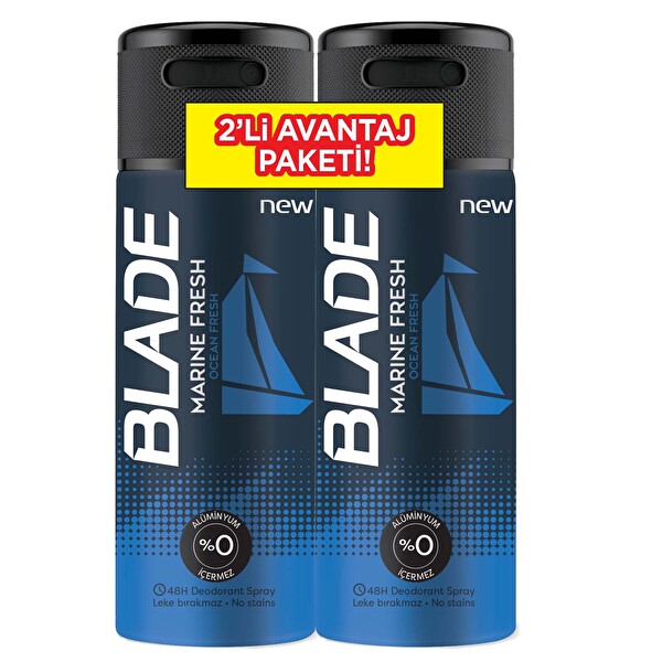 Blade Marine Fresh Deodorant 2x150 ml