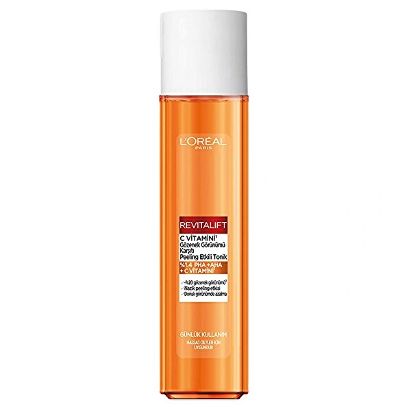 Loreal Paris Revitalift C Vitamini Gözenek Görünümü Karşıtı Peeling Etkili Tonik 180 ml