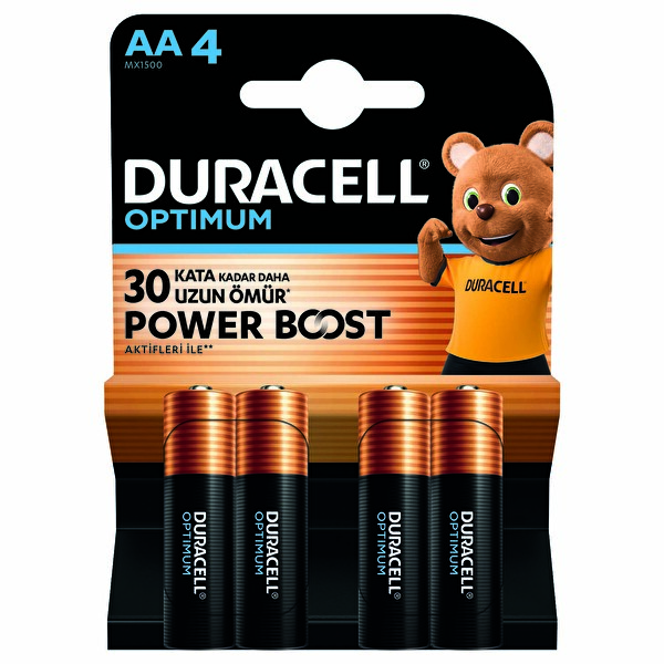 Duracell Optimum Power Boost 4'lü Aa Kalem Pil