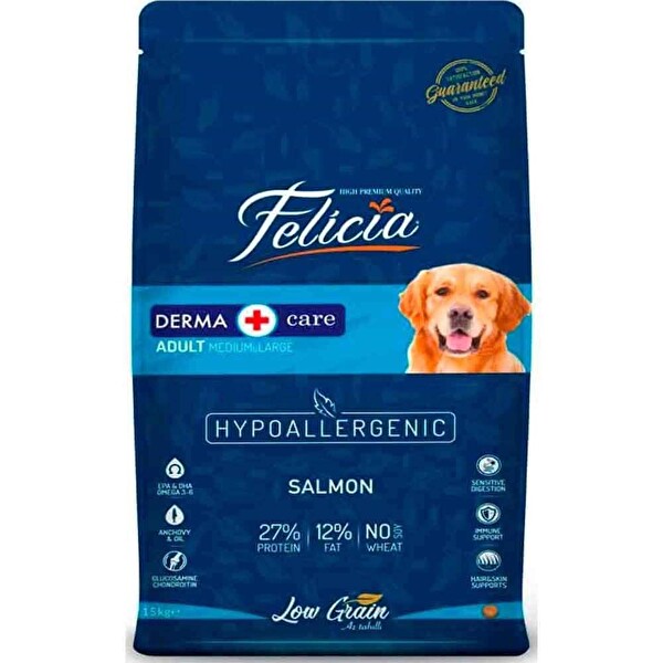 Felicia Somonlu Köpek Maması Az Tahıllı 15 kg