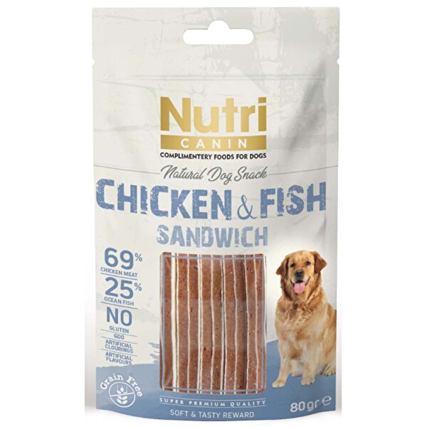 Nutri Canin Balıklı Ve Tavuklu Ödül 80 g
