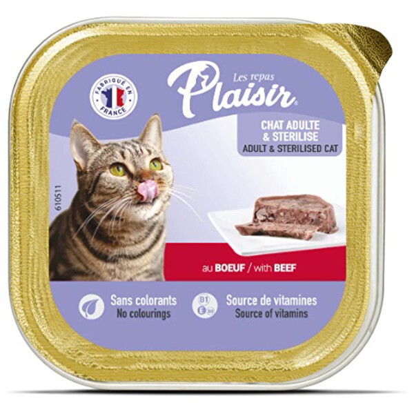Plaisir Ezme Sığır Etli Kedi Yaş Maması 100 g
