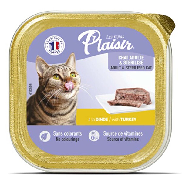 Plaisir Ezme Hindili Kedi Yaş Maması 100 g