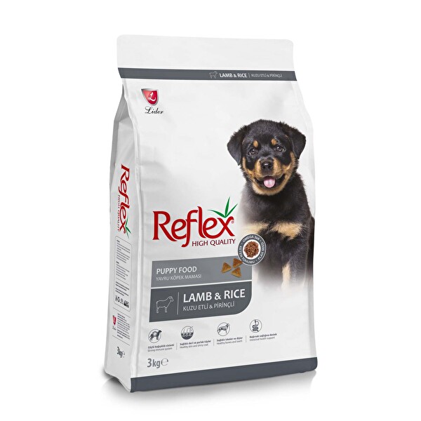 Reflex Puppy Kuzu Etli Yavru Köpek Maması 3 Kg