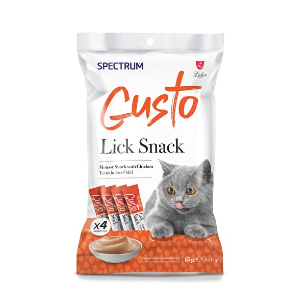 Spectrum Gusto Lick Snack Tavuklu Yetişkin Kedi Maması 60 g