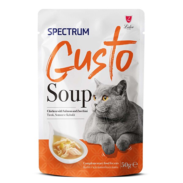 Spectrum Gusto Tavuklu ve Kabaklı Kedi Çorbası 50 g